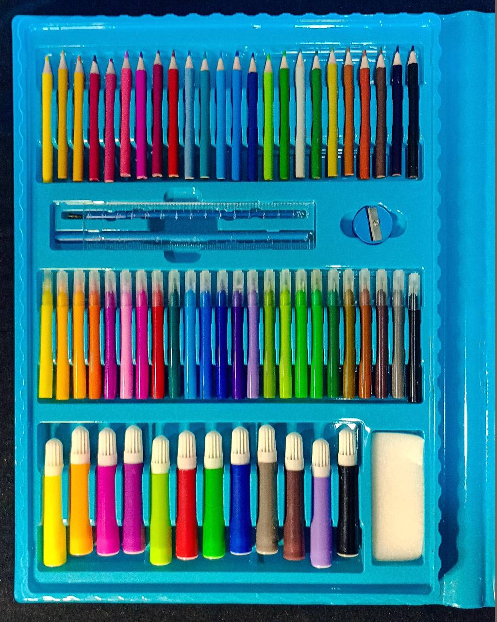 Kit de dessin pour enfants 208Pcs  مجموعة أدوات الرسم الضخمة (208 قطعة)