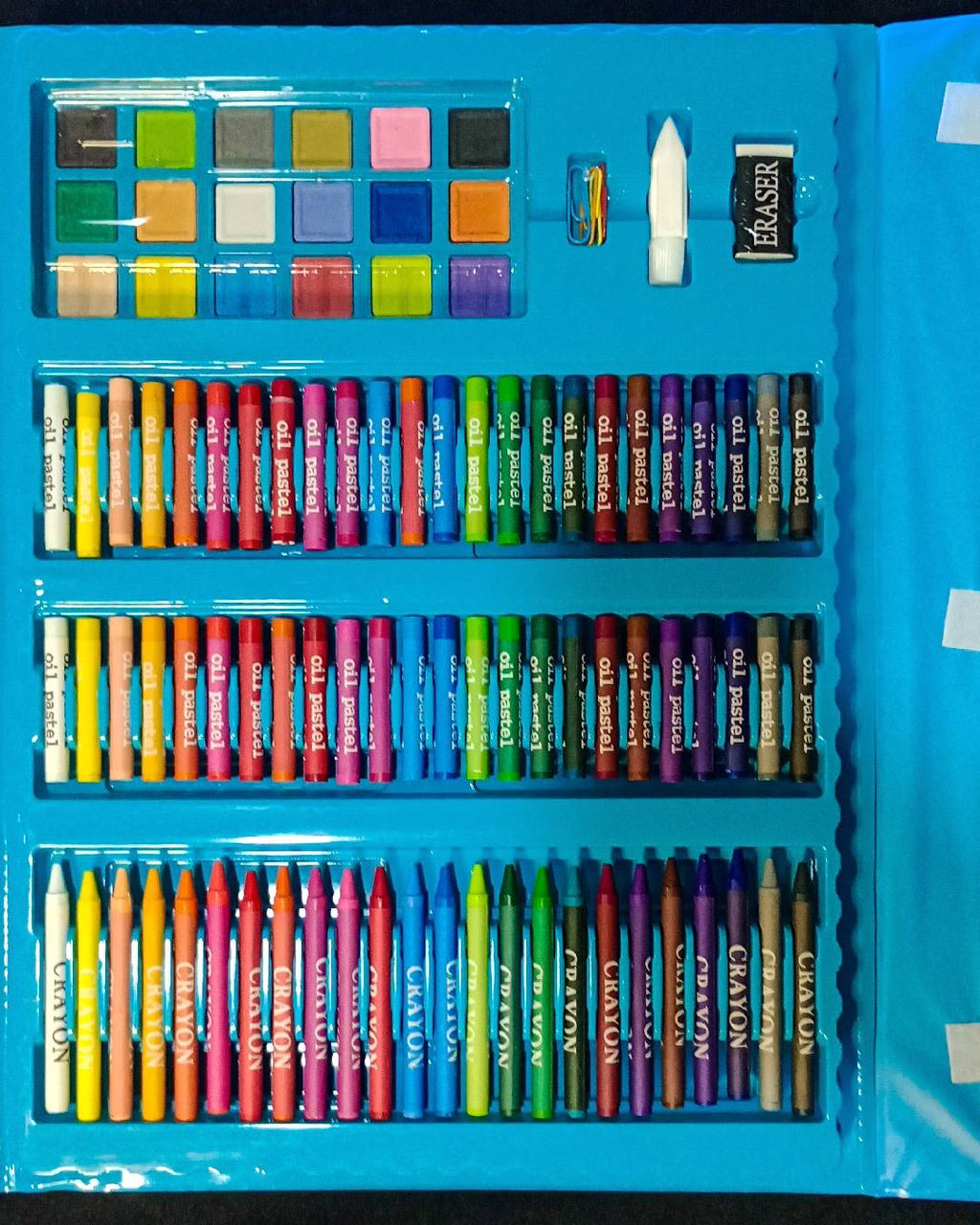 Kit de dessin pour enfants 208Pcs  مجموعة أدوات الرسم الضخمة (208 قطعة)